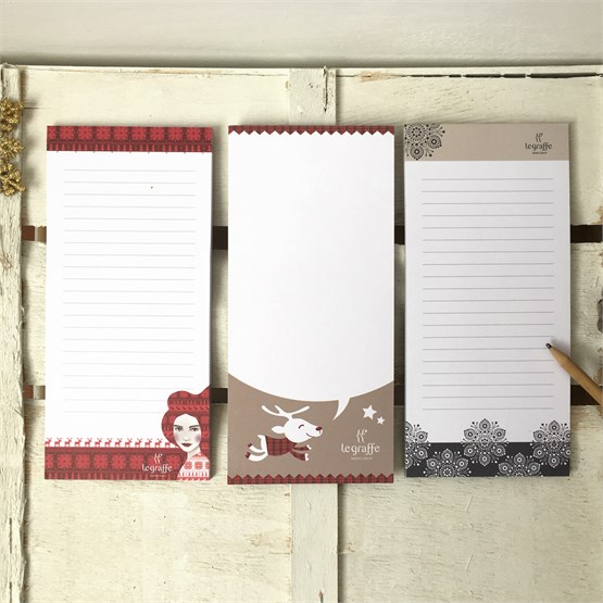 Kit 3 Blokketti con grafiche miste natalizie